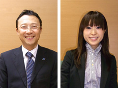写真：泉智宏課長・下川実名子さん