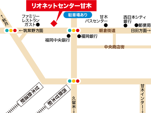 甘木地図