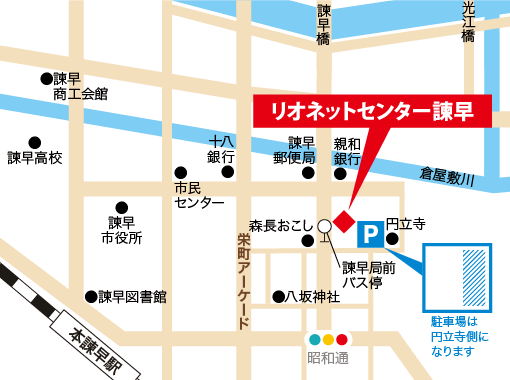 諫早地図
