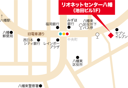 八幡地図